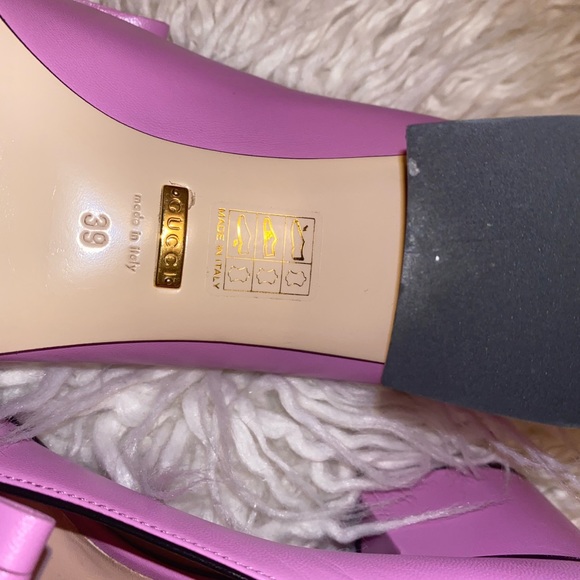 Gucci Leather Mid-Hell Pump - Picture 3 of 6